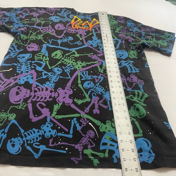 Vintage 90s Grateful Dead AOP Brockum Collection T-Shirt Size 2XL See Measureme - Picture 7 of 8